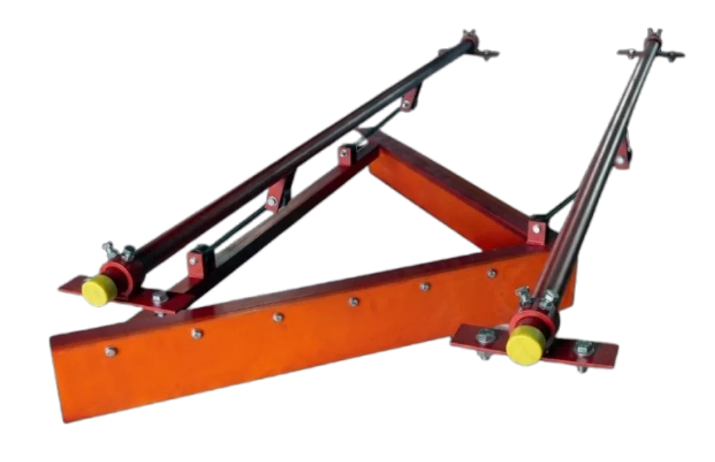 Inline belt scraper for the return side